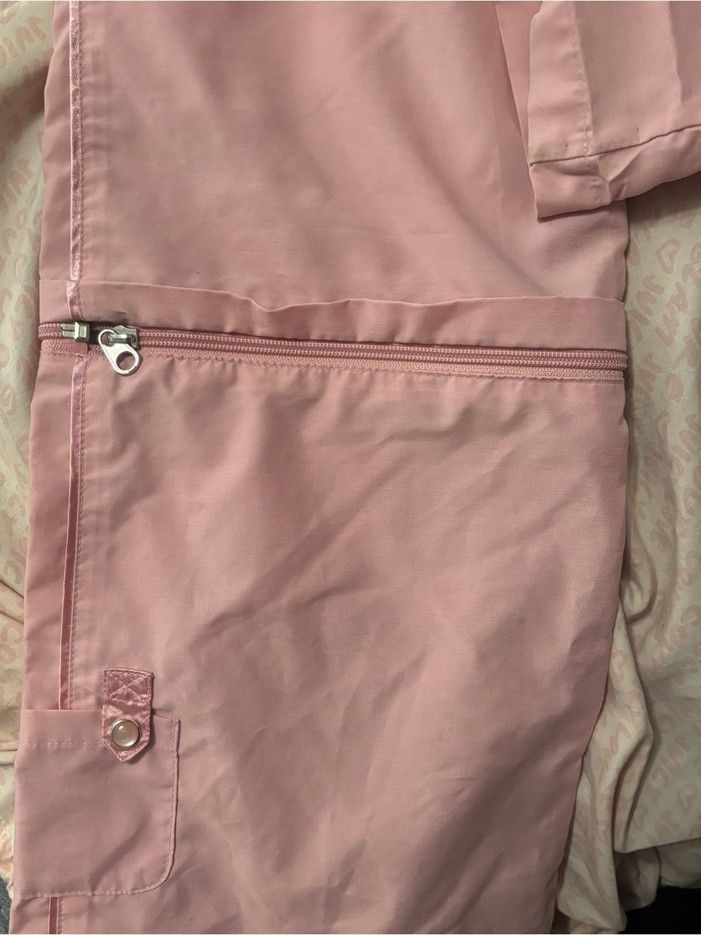 Vintage Y2K Limited Too Pink Convertible Cargo Track Pants McBling Coquette - Picture 2 of 10